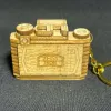 DIY Wooden Camera Model Keychain KC.ZI.SPIKT533.16, Compact & Intricate, Handmade Vietnamese Souvenir, Wooden Model, Handmade Gift For Friends