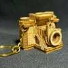 DIY Wooden Camera Model Keychain KC.ZI.SPIKT533.16, Compact & Intricate, Handmade Vietnamese Souvenir, Wooden Model, Handmade Gift For Friends