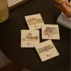 Vietnam ceramic coaster set of 4, fast-absorbing and perfect as a charming home accent or Vietnamese souvenir gift.