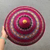 Nón lá cỏ bàng vẽ trống đồng mang nét đẹp hùng thiêng, là món quà lưu niệm thủ công Việt Nam độc đáo.