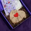 personalized gifts, cat family, family gift, gift, quà tặng cá nhân hoá, tượng gỗ khắc tên