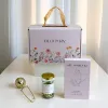 Hộp quà 20/10 “Morning Ritual” gửi gắm thông điệp chăm lo từng phút, gồm thẻ bài, trà hoa và hạt granola