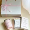 The “Scent Of Calm” gift box combines a sweet sense of peace with a scented candle and inspirational cards