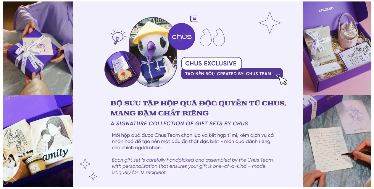 Những hộp quà được tạo nên bởi Chus Team