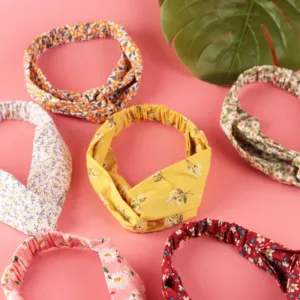 băng đô cài tóc tái chế, phong cách vintage, màu sắc trang nhã, dễ phối đồ, phụ kiện vải tái chế, bảo vệ môi trường