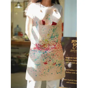 vegetable-tanned leather apron, crafted entirely by hand, sustainably produced, high durability, convenient, premium product