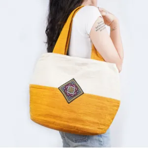 túi tote hoạ tiết thái, túi thổ cẩm thủ công độc đáo, đậm nét văn hóa tây bắc, dùng khi đi chơi và đi làm đều được