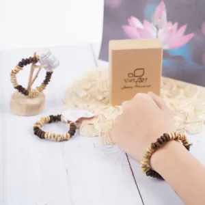 vòng tay cà phê tinh thần sảng khoái, hạt cà phê tự nhiên, hương thơm dịu nhẹ, phong cách thủ công, quà tặng yêu thích, handmade/ thủ công, nghệ thuật, phong cách, tinh agarwood, chus