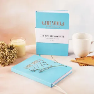 sổ tay free spirit, chất liệu giấy chất lượng cao, bìa cứng và bền chắc, độ bám mực tốt, không gây lem, số trang lớn đủ để ghi chép
