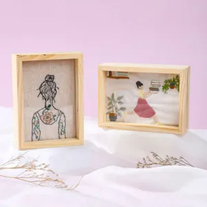 khung hình thêu hai mặt, phong cách độc đáo và đa dạng, chất liệu cao cấp và tỉ mỉ, tính ứng dụng cao