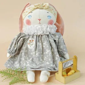 bom rabbit stuffed toy, adorable bunny plush, bunny stuffed animal, handmade fabric bunny, plush toy as a gift