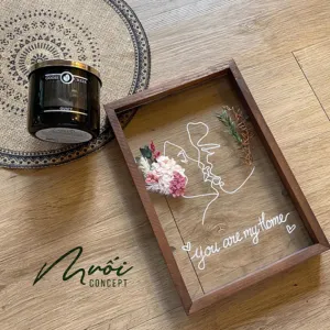 khung tranh ép hoa khô kissing line, nhiều lựa chọn về kích thước, khung tranh chắc chắn, độ bền cao, trang trí nhà cửa