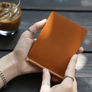 ví da kẹp tiền, màu sắc và chất liệu da đa dạng, thiết kế nhỏ gọn tinh tế, có thể đựng được từ 4, 6 loại thẻ kèm tiền mặt, thủ công, thanhsimone, chus