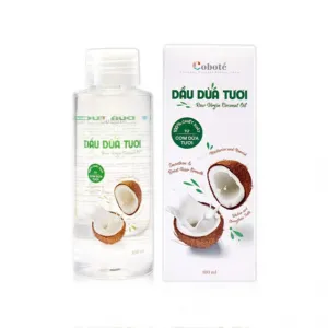 dầu dừa tươi lựa chọn cho sắc đẹp tự nhiên, không có hóa chất, nhiều vitamin và khoáng chất, quà tặng đa công dụng, việt nam, cobote, chus