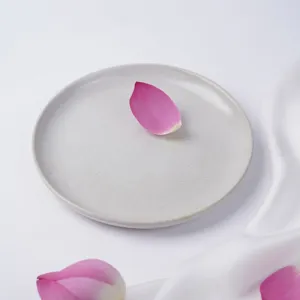 đĩa sứ tròn thuỵ điển, bst ​​glossy white in stoneware, gốm đông gia, chus