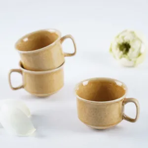 cốc cà phê chân cao, bst harvest gold, gốm đông gia, chus