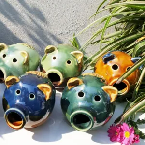 tượng heo/lợn mẹ gốm sành, hceramic, chus
