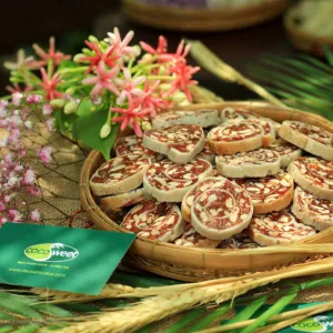 Rolled Banana Candy, Specialty Of Ben Tre, Fresh Banana Flavor Candy, Banana Peanut Candy, Specialty Gift, Tea Candy