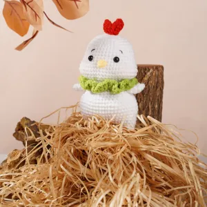 the chicken, crochet animal, 12 vietnamese zodiac signs, zodiac animals stuffed animals, small handmade keychains, woolen rooster plush