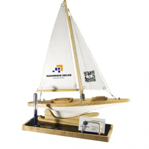 mô hình thuyền lucky l380.t4, đế mica, cánh buồm đôi vải, quà tặng văn phòng sang trọng, trang trí độc đáo, quà tặng, cao cấp, trang trí, hahawave, chus