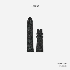 teal shark skin leather handcrafted watch strap, exquisite beauty, mysterious and elegant style, sophisticated and masculine design