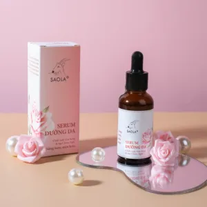 saola nourishing rose serum, natural skin care, prevents skin aging, vitamin b5-enriched serum, skin-renewing serum