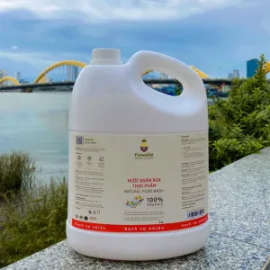 nước ngâm rửa thực phẩm enzyme, 3.8 lít, dung tích lớn, rửa sạch sản phẩm, không chứa hoá chất tẩy rửa, bảo vệ sức khoẻ