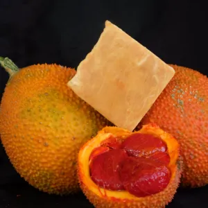 baby jackfruit soap, high moisturizing ability, rich in vitamin c, supports bright and healthy skin, handcrafted soap