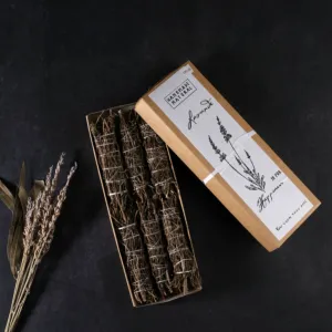 lavender smudge stick, gentle scent, improves sleep quality, mental relaxation, purifies living space