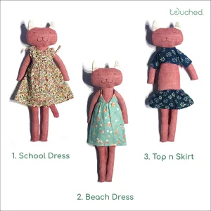 trang phục búp bê mắm, bộ sưu tập thời trang mini, phát huy sự sáng tạo, quà tặng giáo dục cho trẻ
, gai dầu hữu cơ, thủ công, handmade, touched.studio, chus