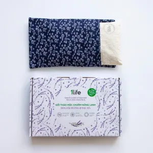 lavender and mint herbal pack, herbal hot and cold compress pillow, lavender herbal pillow, multifunctional compress pillow