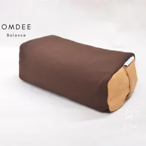 omdee yoga bolster stuffed with mung bean husk, yoga practice pillow, yoga block, canvas yoga pillow, yoga equipment, injury prevention