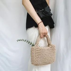 kof.ii crochet bag, cute and compact design, soft material, minimalist color, exquisite crochet technique, suitable for various styles