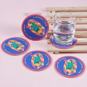lót ly ninja lead, thiết kế vui nhộn, chất liệu thấm nước tốt, dễ giặc sạch, màu in khó phai, sàn phẩm thủ công