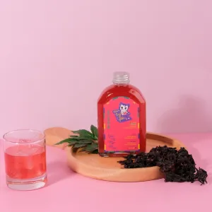 trà kombucha bụp giấm 250ml hở buôn chà, hương vị quả mọng, sắc đỏ bụp giấm, lên men từ trà đen phúc long, tươi mát, lợi khuẩn, trà lên men, lên men, tốt cho tiêu hóa, hở buôn chà, chus