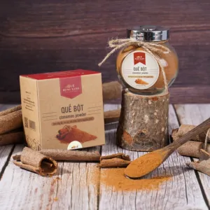 quế bột, hộp 100g, thảo dược tự nhiên, làm thơm phòng, trang trí bếp, bột quế ướp thịt, bột quế rừng nguyên chất