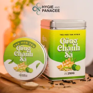 trà hoà tan gừng chanh sả, hygie and panacee, chus