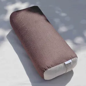 kapok yoga bolster, velvet canvas yoga pillow, anti-slip yoga practice pillow, therapy yoga pillow, yoga equipment, back support pillow