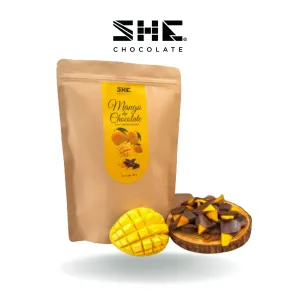 500g mango dip chocolate, zip bag, nutritious snack, chewy dried mango jam, mango with dark chocolate mix, delicious snack