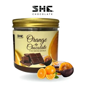 100g orange dip chocolate, plastic jar, diet snacks, thinly sliced dried oranges, healthy snacks, gifts for relatives