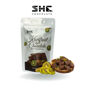 50g kiwi fruit dip chocolate, zip bag, thinly sliced dried kiwi, freeze-dried kiwi, fruit snacks, nutritional supplement