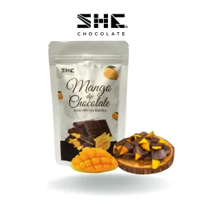 50g mango dip chocolate, zip bag, chocolate-covered dried mango, chocolate mix fruit, dried fruit snacks, chewy dried mango
