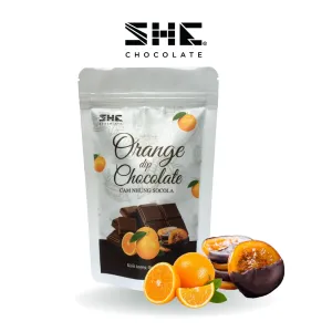 50g orange dip chocolate, zip bag, sliced chewy dried orange, chocolate-dipped fruit, orange jam with chocolate, nutritious snack