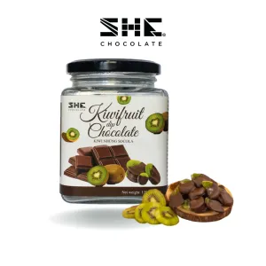 120g Kiwi Nhúng Socola, Hũ Thủy Tinh, SHE Chocolate, chus