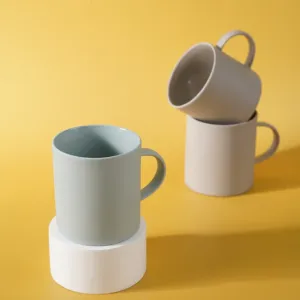 mint green ceramic cup, refreshing green color, coated with high-quality glaze, excellent heat resistance, safe to use, vietnamese ceramic