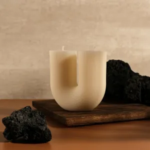 nến thơm striped curl u, ojalá candles, chus
