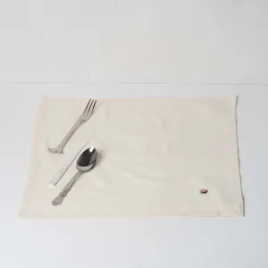 khăn ăn trơn nút gỗ dừa, vải bamboo linen, phong cách tối giản, thiết kế hiện đại, may đo thủ công, sản phẩm chất lượng