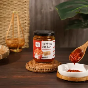 sa tế tôm cao cấp hũ 230gram, tri kien spices, chus