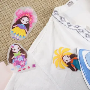 small sized decal patch, cute and sweet style, easy to use, decorating bags, clothing accessory, versatile function