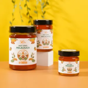 melaleuca honey - organic, non-gmo, unprocessed honey jar, high-quality vitobe honey, gift for parents